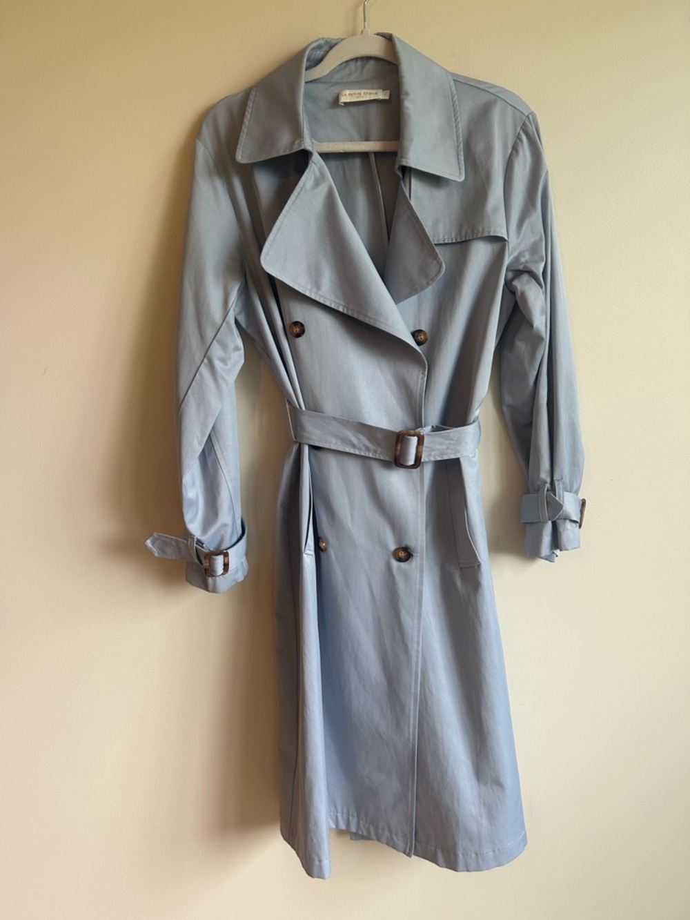La Petite Étoile Paris Blue Double-Breasted Trench Coat - Size 1 (US Medium)